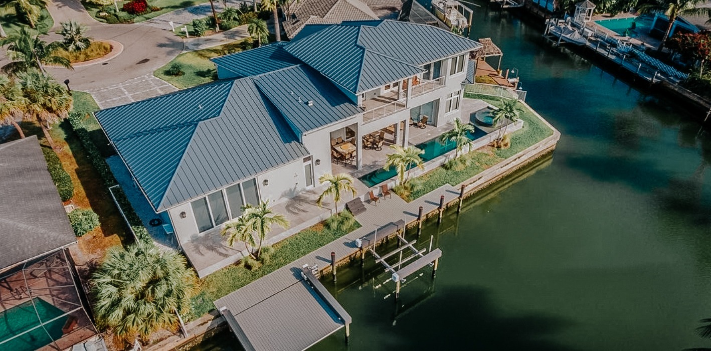 dual vertical boat lift with dock